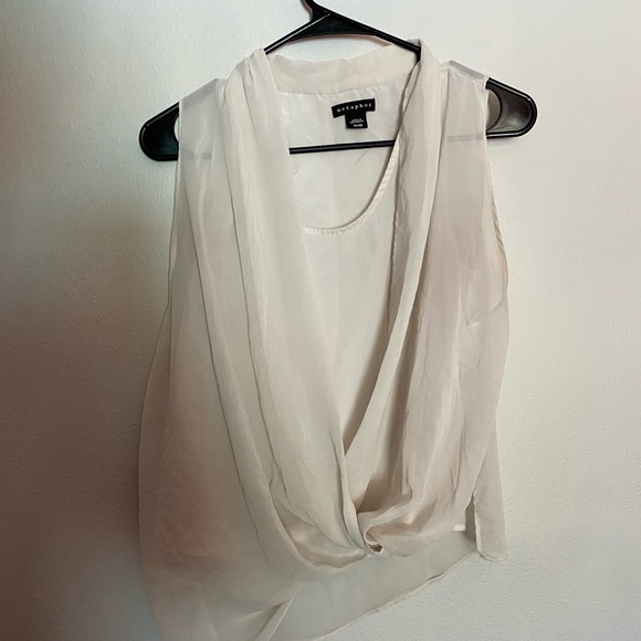 Light sheer casual business dress blouse - Picture 2 of 2